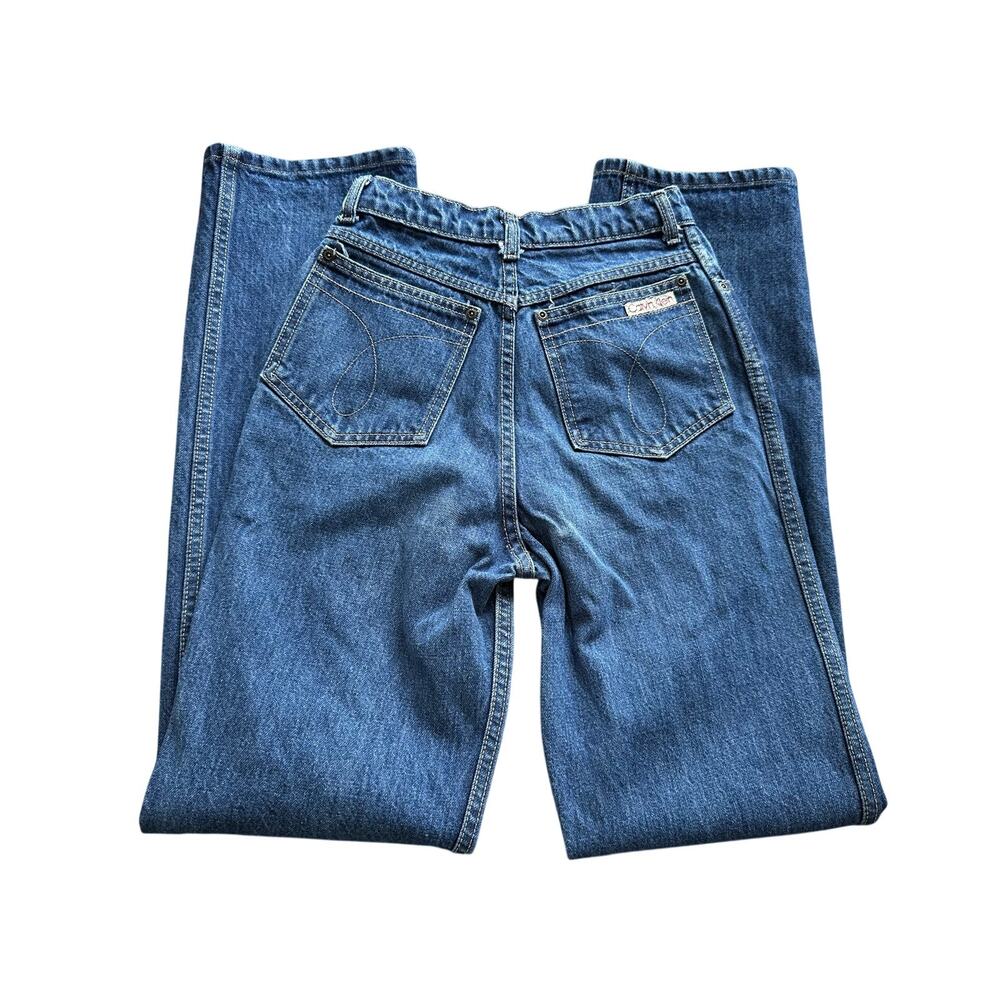 Vintage 90s Calvin Klein High Rise Straight Jeans USA Made 1997 Size 8 24 Waist